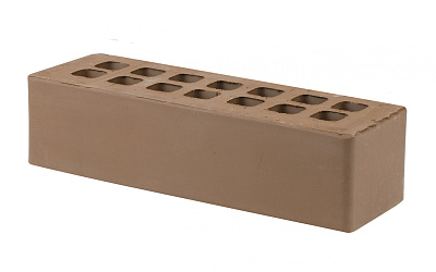 Картинка Кирпич - Облицовочный кирпич Облицовочный Евро : М-175 размером 85x250x65. Цвет коричневый, производство Железногорский кирпичный завод 