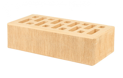 Картинка Кирпич - Облицовочный кирпич Облицовочный Одинарный : М-175 размером 120x250x65. Цвет желтый, производство Старооскольский кирпичный завод 