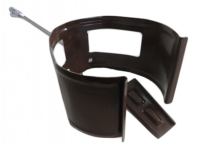 Хомут крепления трубы 150/97 с дюбелем 200 мм 