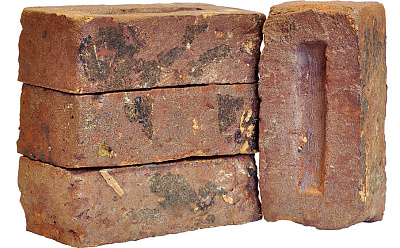 Картинка Кирпич - Ручная формовка Облицовочный кирпич Ручной формовки №9 : М-300 размером 100x210x65. Цвет красный, производство САФОНОВСКИЙ КИРПИЧНЫЙ ЗАВОД 