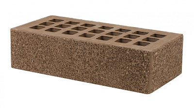 Картинка Кирпич - Облицовочный кирпич Облицовочный Одинарный : М-175 размером 120x250x65. Цвет коричневый, производство Железногорский кирпичный завод 