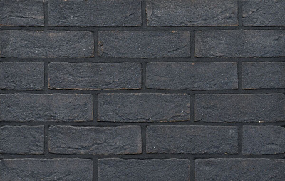 Картинка Кирпич - Ручная формовка Облицовочный кирпич Ручной формовки Магеллан : М-125 размером 100x210x65. Цвет черный, производство Богандинский кирпичный завод 