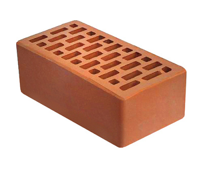 Картинка Кирпич - Облицовочный кирпич Облицовочный полуторный : М-150 размером 120x250x88. Цвет красный, производство Норский керамический завод 