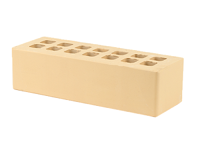 Картинка Кирпич - Облицовочный кирпич Облицовочный Евро : М-175 размером 85x250x65. Цвет желтый, производство Железногорский кирпичный завод 