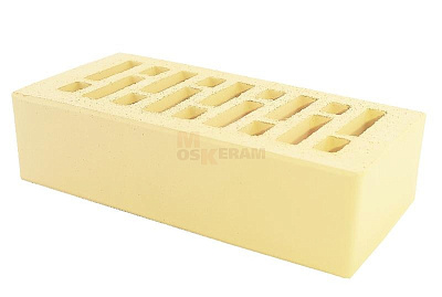 Картинка Кирпич - Облицовочный кирпич Облицовочный Одинарный : М-150 размером 120x250x65. Цвет желтый, производство Строма кирпичный завод 