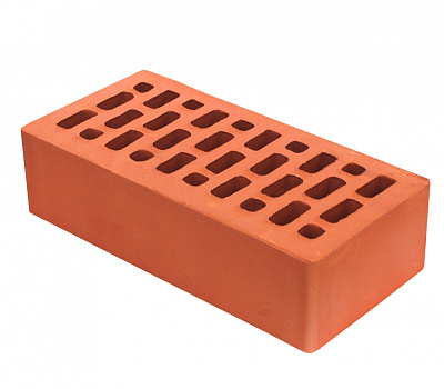 Картинка Кирпич - Строительный кирпич Строительный пустотелый : М-200 размером 120x250x65. Цвет красный, производство Вышневолоцкая Керамика 