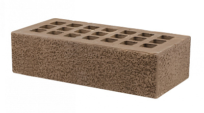 Картинка Кирпич - Облицовочный кирпич Облицовочный Одинарный : М-175 размером 120x250x65. Цвет коричневый, производство Железногорский кирпичный завод 