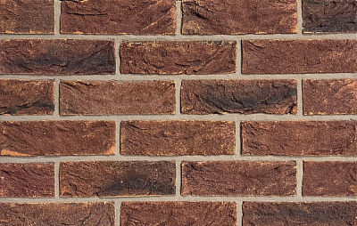 Картинка Кирпич - Ручная формовка Облицовочный кирпич Ручной формовки Монс Роял : М-125 размером 100x210x65. Цвет коричневый, производство Богандинский кирпичный завод 