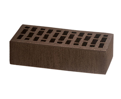 Картинка Кирпич - Облицовочный кирпич Облицовочный Одинарный : М-175 размером 120x250x65. Цвет коричневый, производство ЛСР 