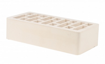 Картинка Кирпич - Облицовочный кирпич Облицовочный Одинарный : М-175 размером 120x250x65. Цвет белый, производство Старооскольский кирпичный завод 