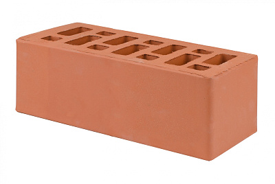 Картинка Кирпич - Облицовочный кирпич Облицовочный Полуторный : М-175 размером 120x250x88. Цвет красный, производство Старооскольский кирпичный завод 