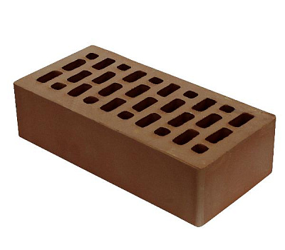 Картинка Кирпич - Облицовочный кирпич Облицовочный Одинарный : М-200 размером 120x250x65. Цвет коричневый, производство Вышневолоцкая Керамика 