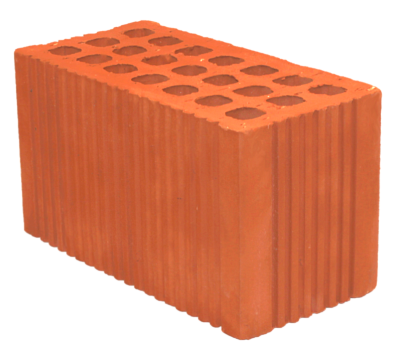 Картинка Кирпич - Строительный кирпич Строительный  пустотелый  : М-150 размером 120x250x140. Цвет , производство Михневский кирпичный завод 