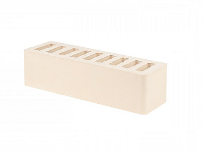 Картинка Кирпич - Облицовочный кирпич Облицовочный Евро 0,5 : М-150 размером 65x250x65. Цвет белый, производство Железногорский кирпичный завод 