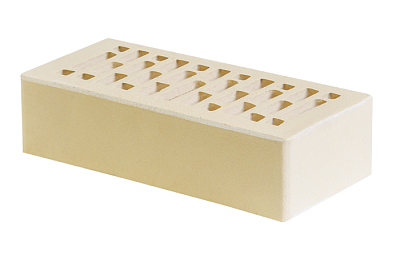 Картинка Кирпич - Облицовочный кирпич Облицовочный Одинарный : М-150 размером 120x250x65. Цвет белый, производство Маркинский кирпичный завод 