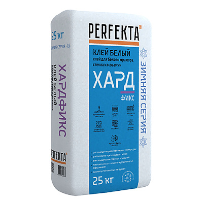 Плиточный клей  ХАРДФИКС  Белый Зимняя серия