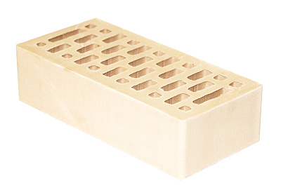 Кирпич - Облицовочный кирпич Облицовочный Одинарный : М-150 размером 120x250x65. Цвет желтый, производство Маркинский кирпичный завод 