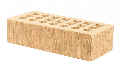 Картинка Кирпич - Облицовочный кирпич Облицовочный Одинарный : М-175 размером 120x250x65. Цвет желтый, производство Железногорский кирпичный завод 