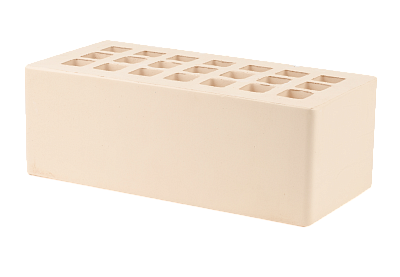 Картинка Кирпич - Облицовочный кирпич Облицовочный Полуторный : М-200 размером 120x250x88. Цвет желтый, производство Железногорский кирпичный завод 