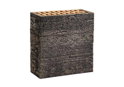 Картинка Кирпич - Облицовочный кирпич Облицовочный одинарный : М-175 размером 120x250x65. Цвет серый, производство Винзилинский завод 