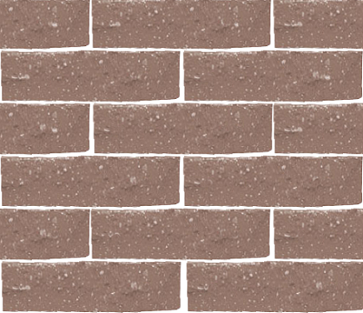 Картинка Кирпич - Гиперпрессованный кирпич Кирпич полнотелый фактурный тычковый : М-400 размером 115x245x65. Цвет коричневый, производство РуБелЭко 