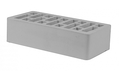 Картинка Кирпич - Облицовочный кирпич Облицовочный Одинарный : М-175 размером 120x250x65. Цвет серый, производство Старооскольский кирпичный завод 