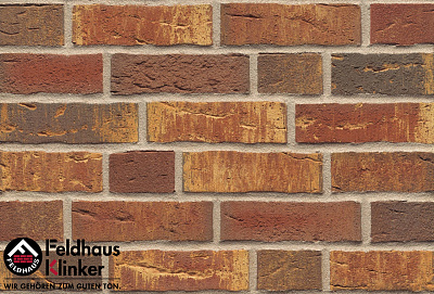 Картинка Кирпич - Импортный кирпич Кирпич лицевой&nbsp;K686WDF : М-1000 размером 102x215x65. Цвет коричневый, производство Feldhaus Klinker 