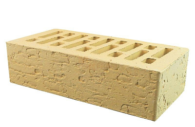 Картинка Кирпич - Облицовочный кирпич Облицовочный Одинарный : М-150 размером 120x250x65. Цвет желтый, производство Строма кирпичный завод 