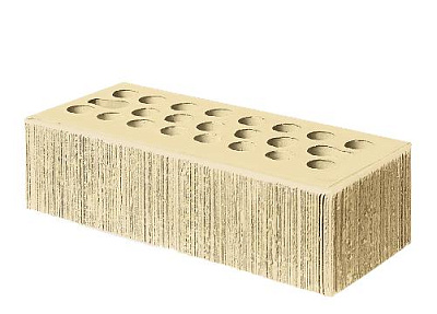 Картинка Кирпич - Облицовочный кирпич Облицовочный Евро : М-150 размером 85x250x65. Цвет белый, производство Керма кирпичный завод 