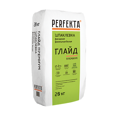 Шпаклевка фасадная финишная Глайд Премиум