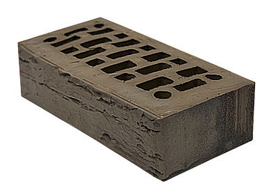 Картинка Кирпич - Облицовочный кирпич Облицовочный Одинарный : М-200 размером 120x250x65. Цвет серый, производство Клим Клинкер Кирпичный Завод 