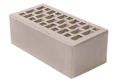 Картинка Кирпич - Облицовочный кирпич Облицовочный Полуторный : М-150 размером 120x250x88. Цвет серый, производство Воротынский кирпичный завод 