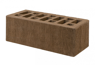 Картинка Кирпич - Облицовочный кирпич Облицовочный Полуторный : М-175 размером 120x250x88. Цвет коричневый, производство Старооскольский кирпичный завод 