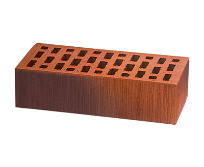 Картинка Кирпич - Облицовочный кирпич Облицовочный Одинарный : М-175 размером 120x250x65. Цвет красный, производство ЛСР 