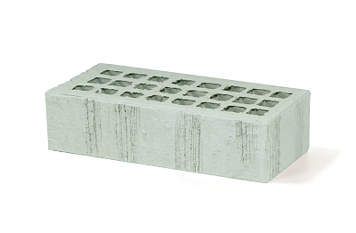 Картинка Кирпич - Облицовочный кирпич Облицовочный пустотелый : М-150 размером 120x250x65. Цвет зеленый, производство Губский кирпичный завод 