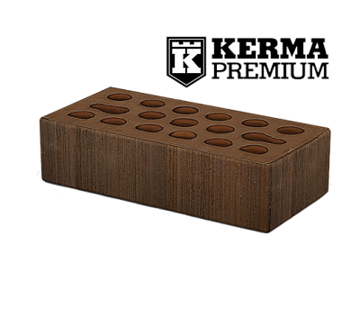 Картинка Кирпич - Облицовочный кирпич Облицовочный Одинарный : М-175 размером 120x250x65. Цвет коричневый, производство Керма кирпичный завод 