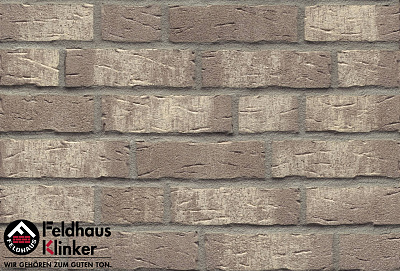 Картинка Кирпич - Импортный кирпич Кирпич лицевой&nbsp;K682WDF : М-1000 размером 102x215x65. Цвет серый, производство Feldhaus Klinker 