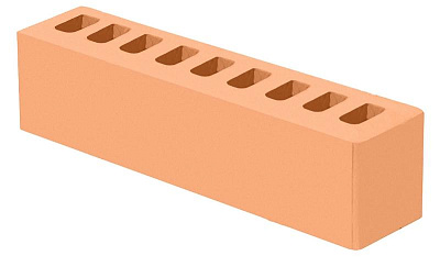 Картинка Кирпич - Облицовочный кирпич Облицовочный Евро 0,5 : М-150 размером 60x250x65. Цвет желтый, производство Голицынский кирпичный завод 