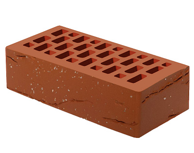 Картинка Кирпич - Облицовочный кирпич Облицовочный Одинарный : М-175 размером 120x250x65. Цвет красный, производство Голицынский кирпичный завод 