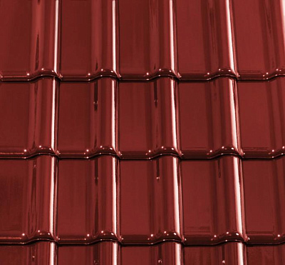 Керамическая черепица TITANIA FINESSE винно-красный с глазурью