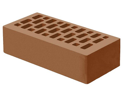 Картинка Кирпич - Облицовочный кирпич Облицовочный Одинарный : М-175 размером 120x250x65. Цвет красный, производство Голицынский кирпичный завод 