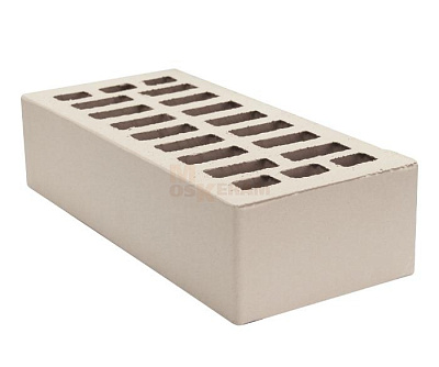 Картинка Кирпич - Облицовочный кирпич Облицовочный Одинарный : М-200 размером 120x250x65. Цвет белый, производство Белкерамика Кирпичный Завод 