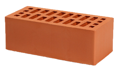 Картинка Кирпич - Строительный кирпич Строительный  пустотелый : М-100 размером 120x250x88. Цвет красный, производство Пятый элемент кирпичный завод 