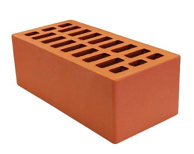 Картинка Кирпич - Облицовочный кирпич Облицовочный Полуторный : М-150 размером 120x250x88. Цвет красный, производство Белкерамика Кирпичный Завод 