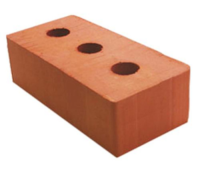 Картинка Кирпич - Строительный кирпич Строительный полнотелый : М-175 размером 120x250x88. Цвет красный, производство Тульский 1-й кирпичный завод 