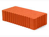 Кирпич - Строительный кирпич Строительный полнотелый : М-150 размером 120x250x65. Цвет красный, производство Каширский кирпичный завод 