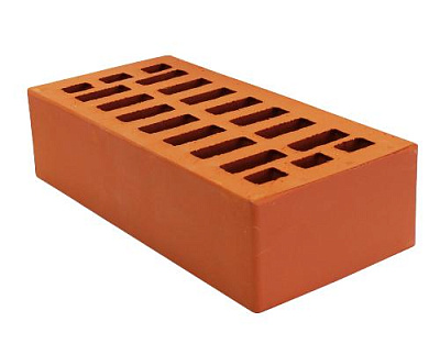 Картинка Кирпич - Облицовочный кирпич Облицовочный Одинарный : М-150 размером 120x250x65. Цвет красный, производство Белкерамика Кирпичный Завод 