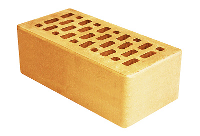 Картинка Кирпич - Облицовочный кирпич Облицовочный Полуторный : М-150 размером 120x250x88. Цвет желтый, производство Терекс кирпичный завод 