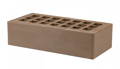 Картинка Кирпич - Облицовочный кирпич Облицовочный Одинарный : М-175 размером 120x250x65. Цвет коричневый, производство Железногорский кирпичный завод 