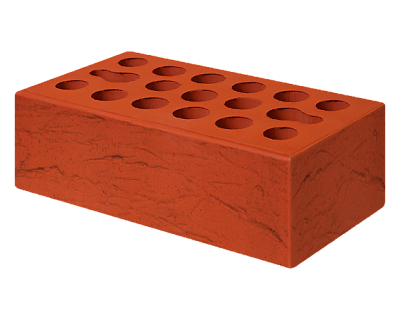 Картинка Кирпич - Облицовочный кирпич Облицовочный Полуторный : М-150 размером 120x250x88. Цвет красный, производство Керма кирпичный завод 